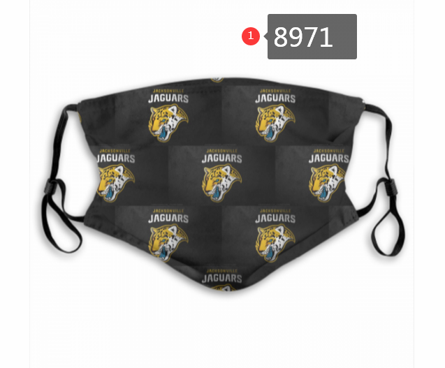 2020 NFL Jacksonville Jaguars #2 Dust mask with filter